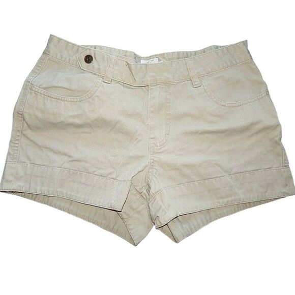 CALVIN KLEIN JEANS women's junior's size 7 100% cotton light khaki tan shorts - Picture 1 of 11